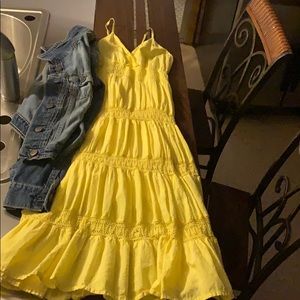 Yellow summer dress